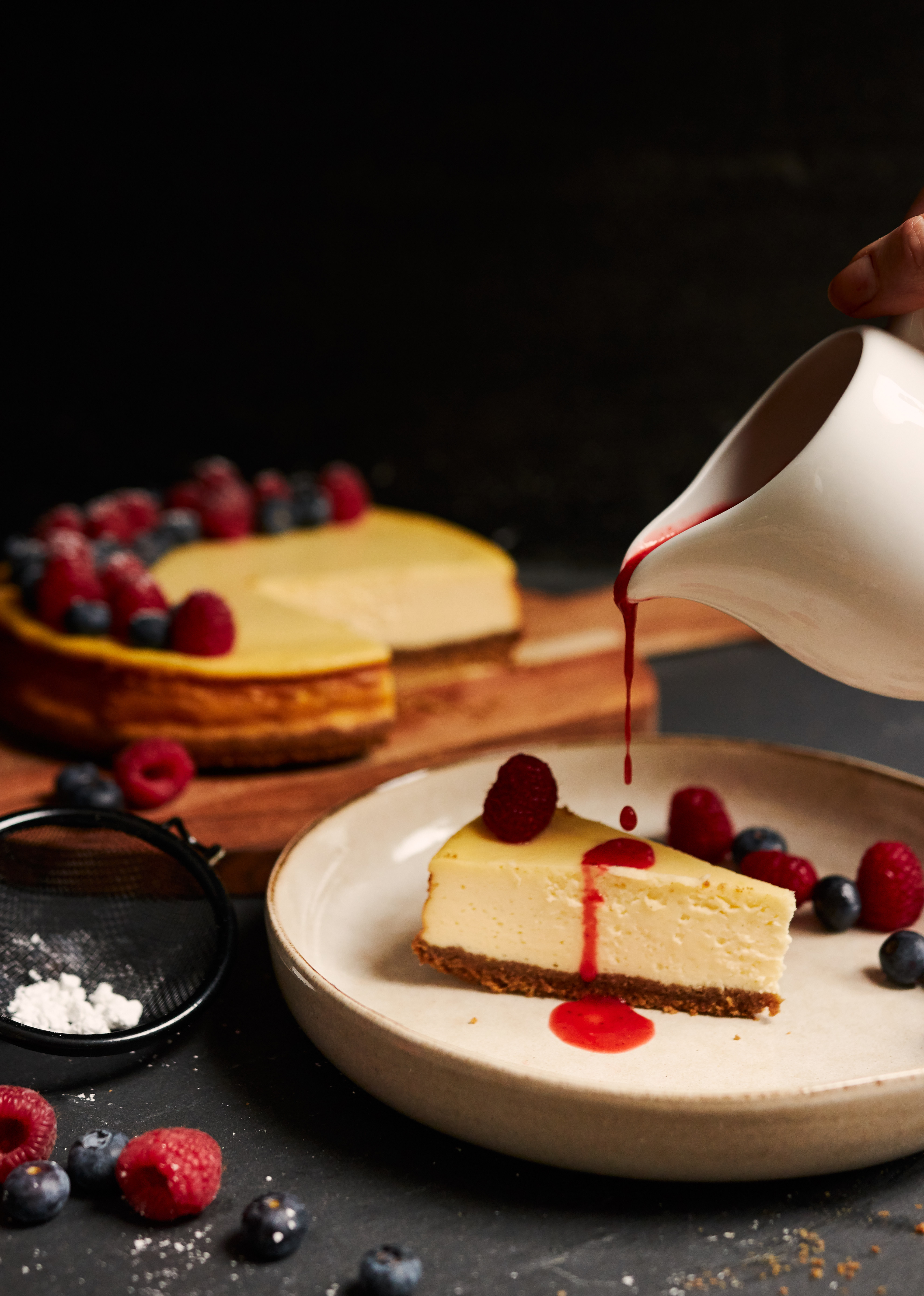 Cheesecake with berries